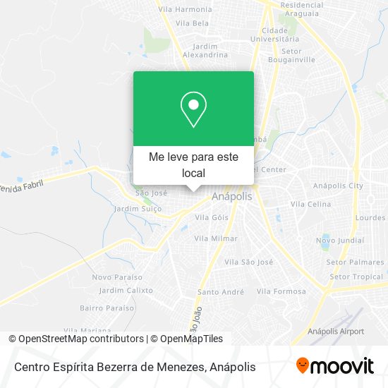 Centro Espírita Bezerra de Menezes mapa