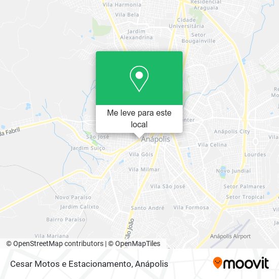 Cesar Motos e Estacionamento mapa