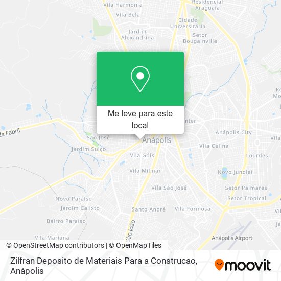 Zilfran Deposito de Materiais Para a Construcao mapa