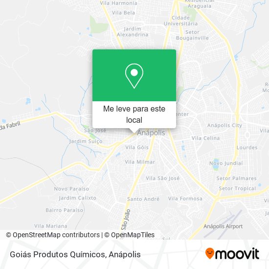 Goiás Produtos Químicos mapa