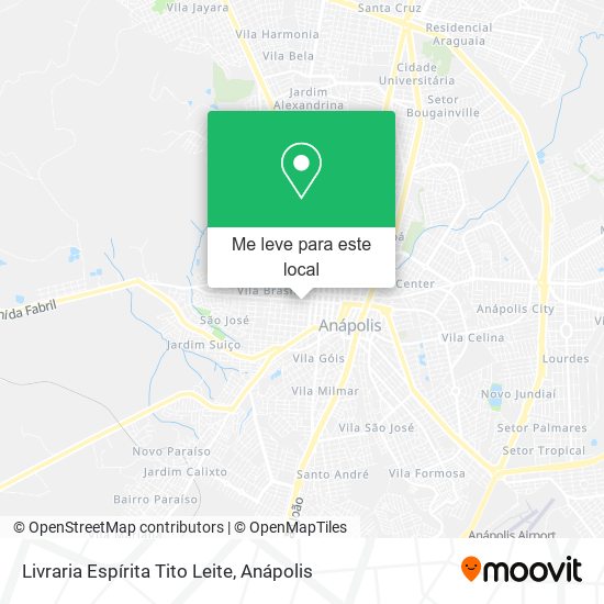 Livraria Espírita Tito Leite mapa