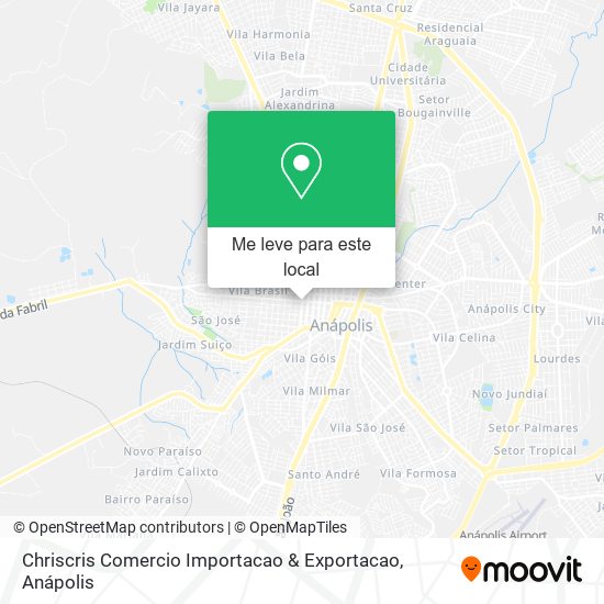 Chriscris Comercio Importacao & Exportacao mapa