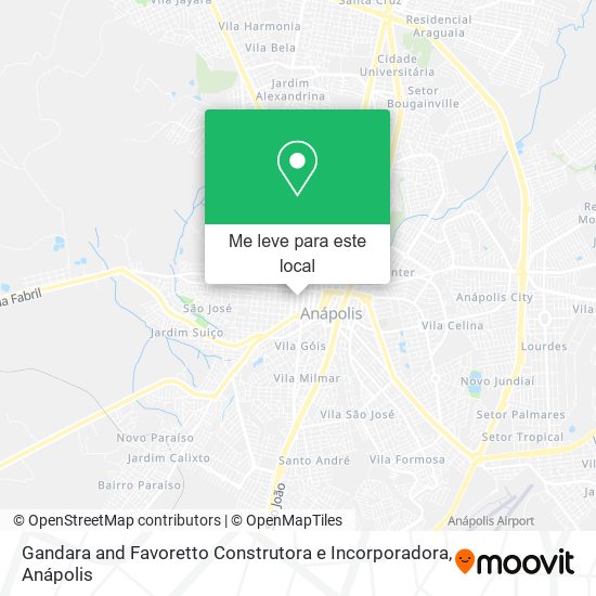 Gandara and Favoretto Construtora e Incorporadora mapa