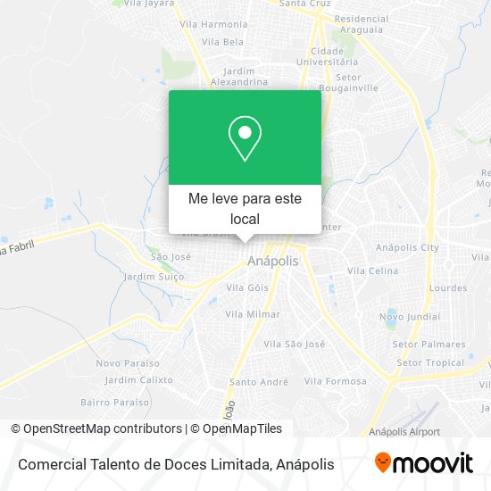 Comercial Talento de Doces Limitada mapa