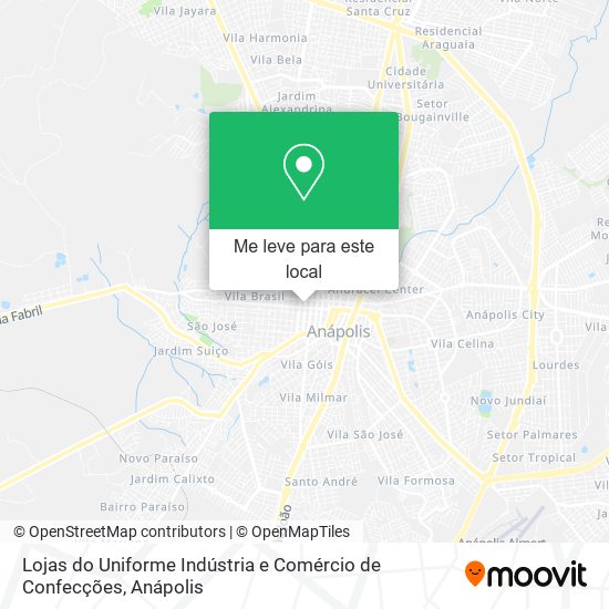 Lojas do Uniforme Indústria e Comércio de Confecções mapa