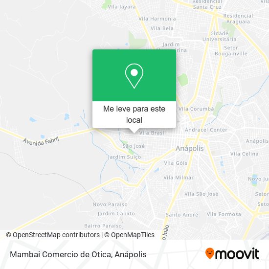 Mambai Comercio de Otica mapa