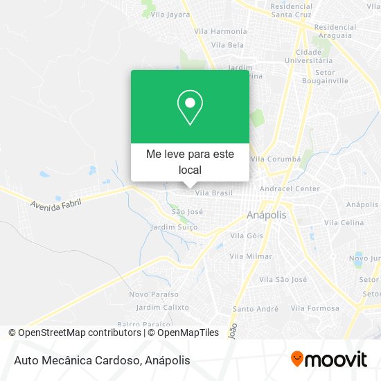 Auto Mecânica Cardoso mapa