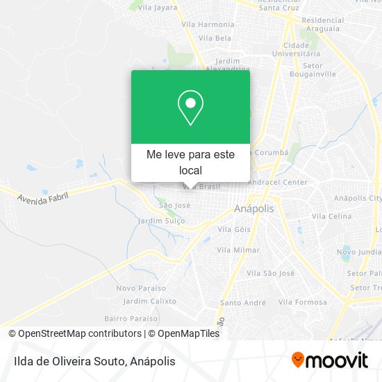 Ilda de Oliveira Souto mapa