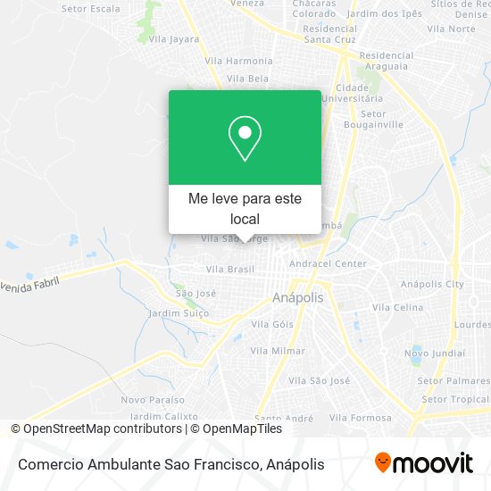 Comercio Ambulante Sao Francisco mapa