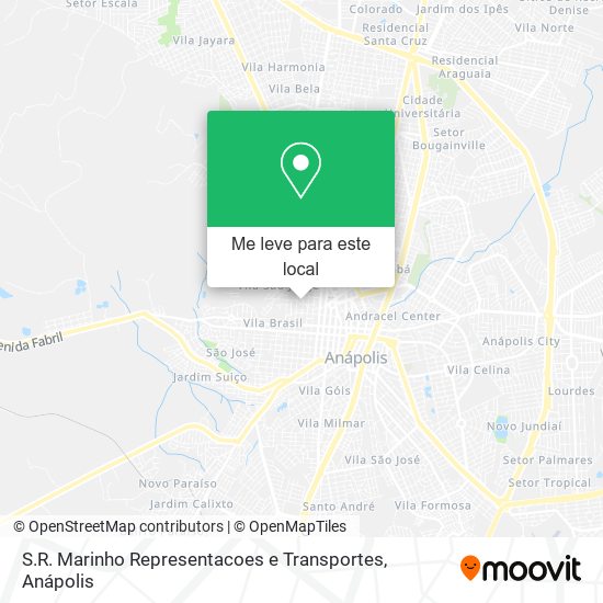 S.R. Marinho Representacoes e Transportes mapa