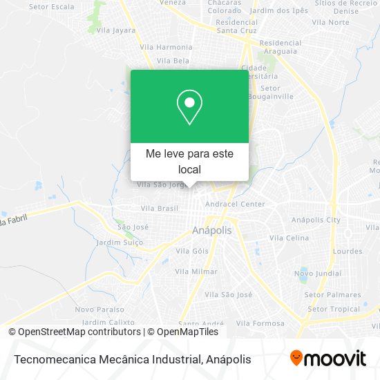 Tecnomecanica Mecânica Industrial mapa