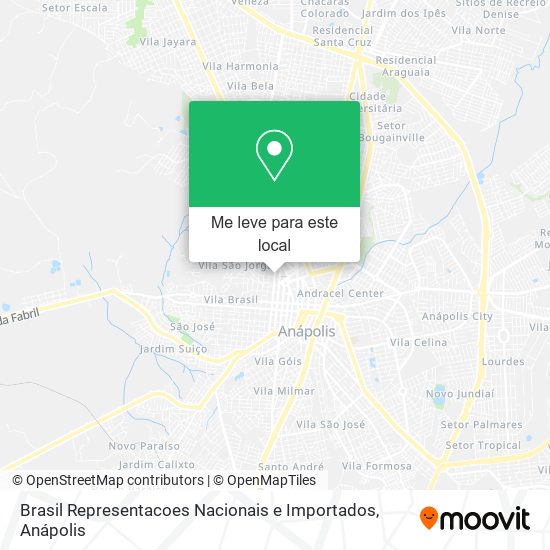 Brasil Representacoes Nacionais e Importados mapa