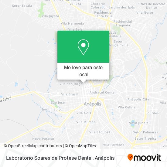 Laboratorio Soares de Protese Dental mapa