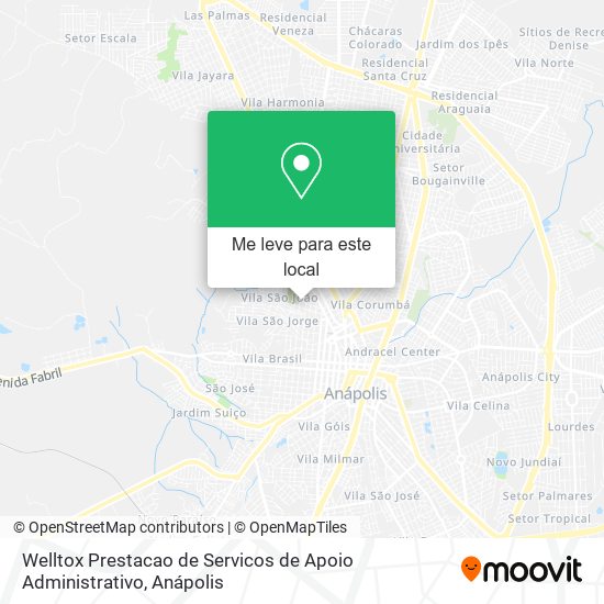 Welltox Prestacao de Servicos de Apoio Administrativo mapa