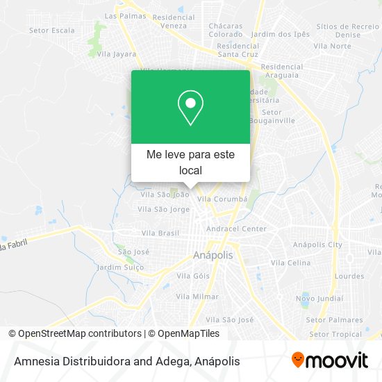 Amnesia Distribuidora and Adega mapa