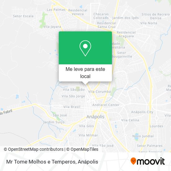 Mr Tome Molhos e Temperos mapa