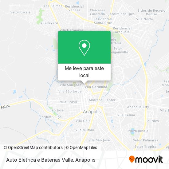 Auto Eletrica e Baterias Valle mapa