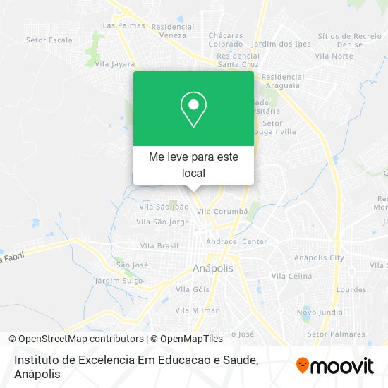 Instituto de Excelencia Em Educacao e Saude mapa