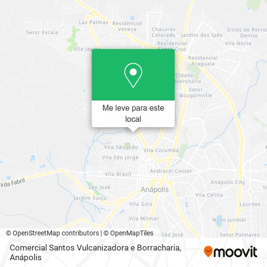 Comercial Santos Vulcanizadora e Borracharia mapa