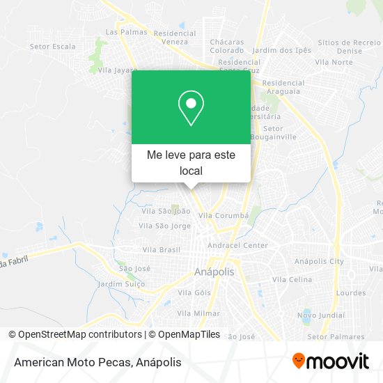 American Moto Pecas mapa