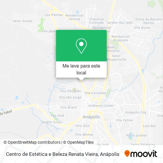 Centro de Estética e Beleza Renata Vieira mapa