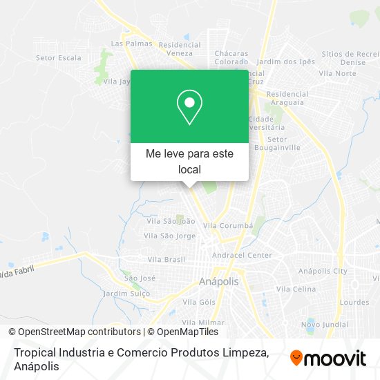 Tropical Industria e Comercio Produtos Limpeza mapa