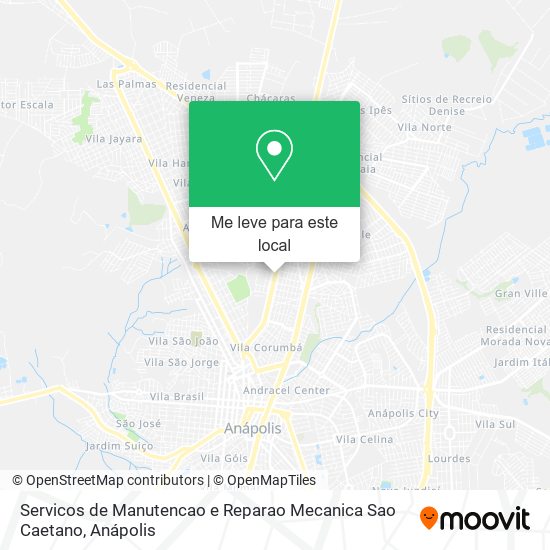 Servicos de Manutencao e Reparao Mecanica Sao Caetano mapa
