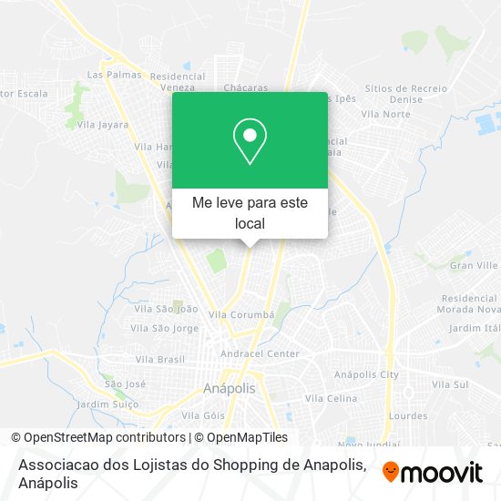 Associacao dos Lojistas do Shopping de Anapolis mapa