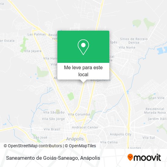 Saneamento de Goiás-Saneago mapa