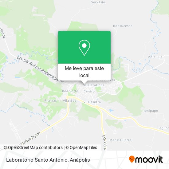 Laboratorio Santo Antonio mapa