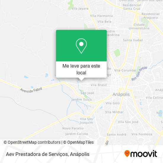 Aev Prestadora de Serviços mapa