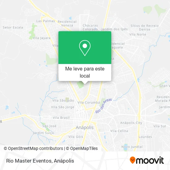 Rio Master Eventos mapa