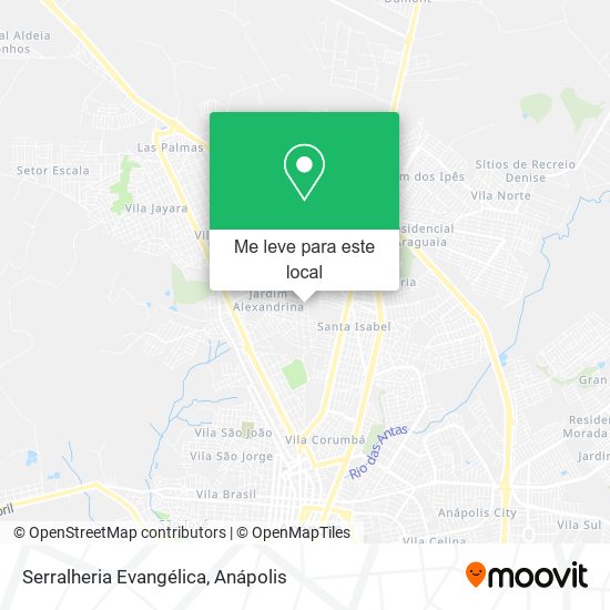 Serralheria Evangélica mapa