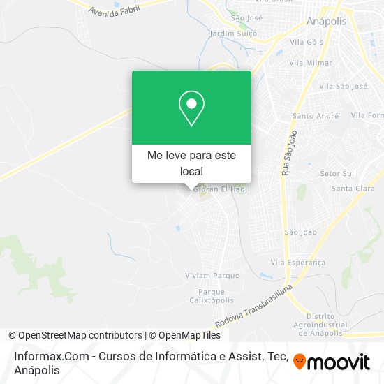 Informax.Com - Cursos de Informática e Assist. Tec mapa