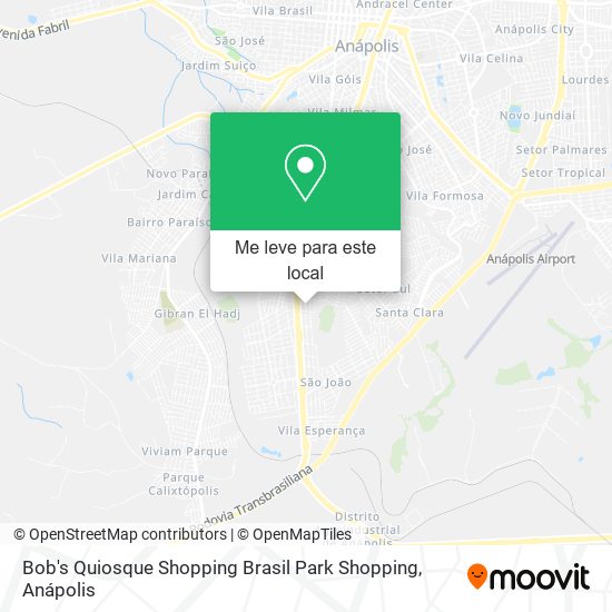 Bob's Quiosque Shopping Brasil Park Shopping mapa