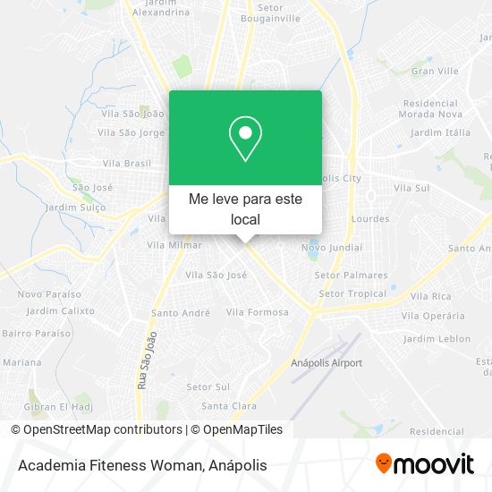 Academia Fiteness Woman mapa