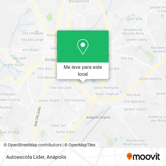 Autoescola Líder mapa