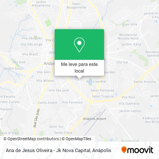 Ana de Jesus Oliveira - Jk Nova Capital mapa