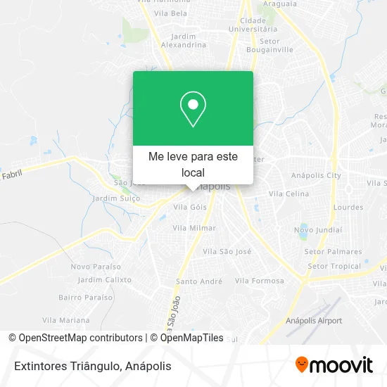 Extintores Triângulo mapa