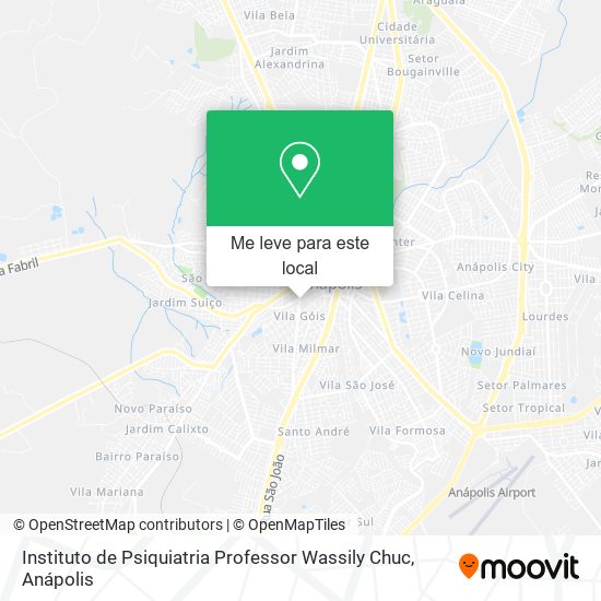 Instituto de Psiquiatria Professor Wassily Chuc mapa