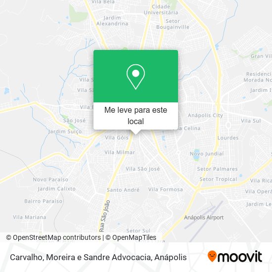Carvalho, Moreira e Sandre Advocacia mapa