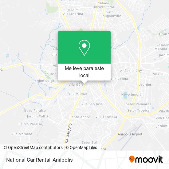 National Car Rental mapa