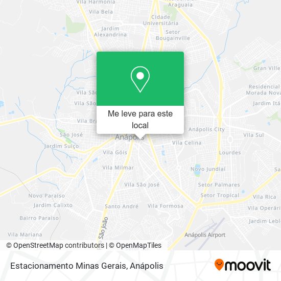 Estacionamento Minas Gerais mapa