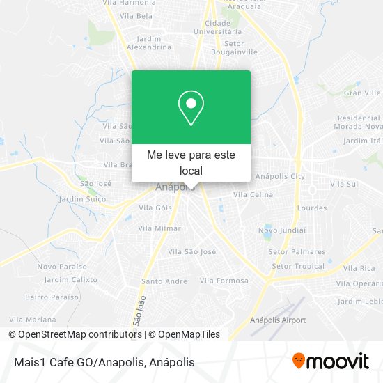 Mais1 Cafe GO/Anapolis mapa