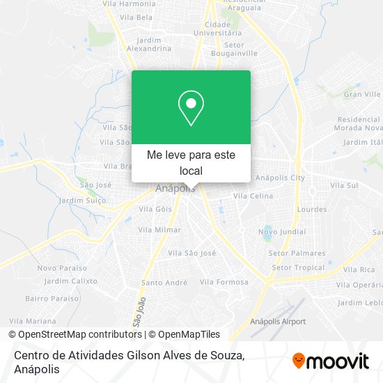 Centro de Atividades Gilson Alves de Souza mapa