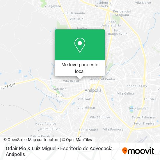 Odair Pio & Luiz Miguel - Escritório de Advocacia mapa