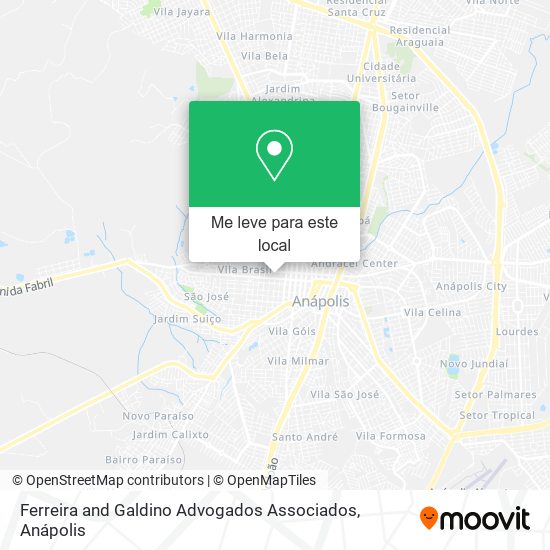 Ferreira and Galdino Advogados Associados mapa