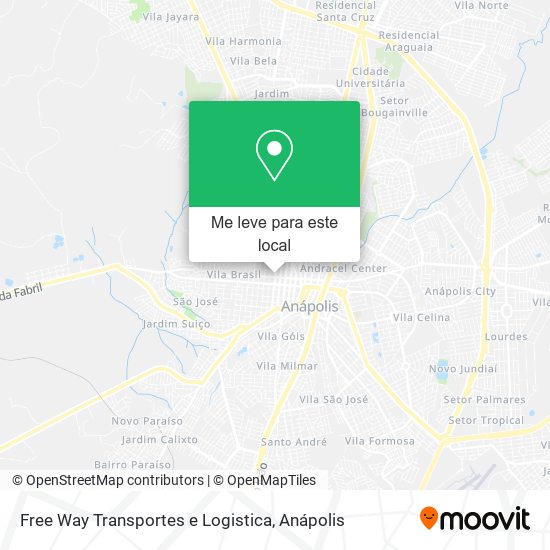 Free Way Transportes e Logistica mapa