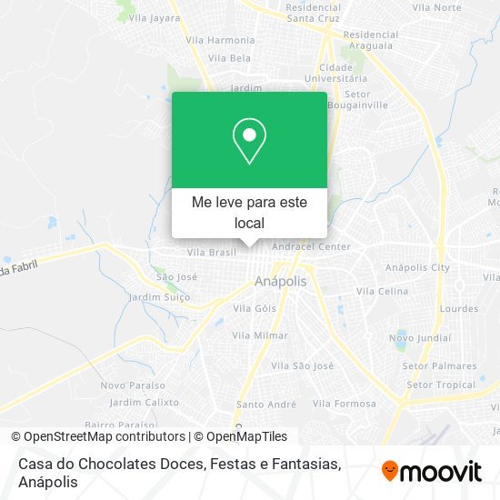 Casa do Chocolates Doces, Festas e Fantasias mapa