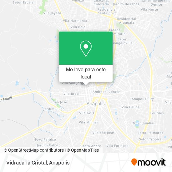 Vidracaria Cristal mapa